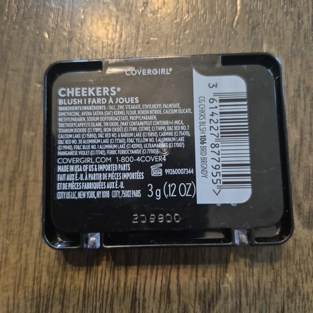 CoverGirl Cheekers Blush # 106 Burgundy Bordeaux Discontinued